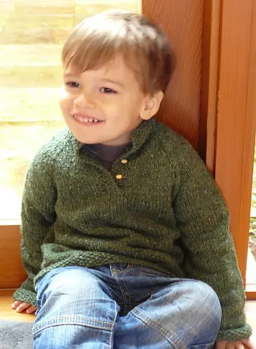 Child's Placket Neck Pullover