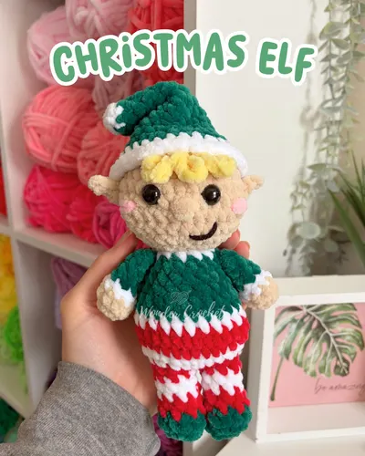 Christmas Elf Plush Free Crochet Pattern – Amigurumi