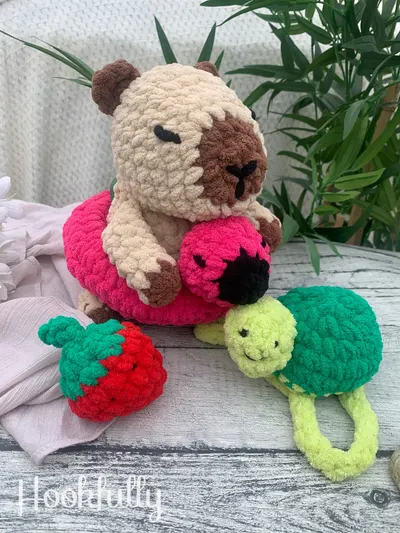 Chubby Capybara with Accessories