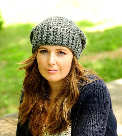 Chunky Ribbed Slouchy Beanie 019