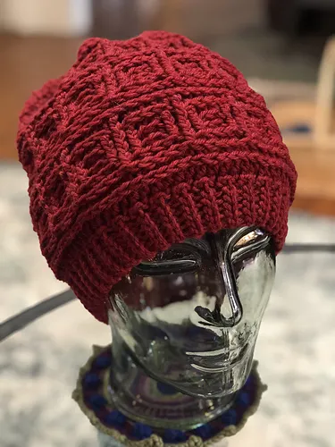 Coffered Beanie - Slouchy or Fitted