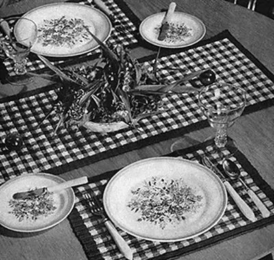 Country Cousin Luncheon Set #7587