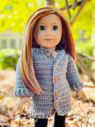 Cozy Cardigan for 18" Dolls
