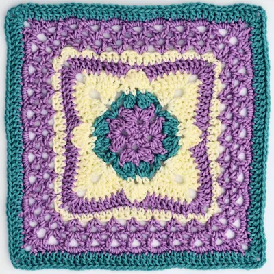 Crochet 12" Square Pattern | Garden Gables Free Crochet Pattern