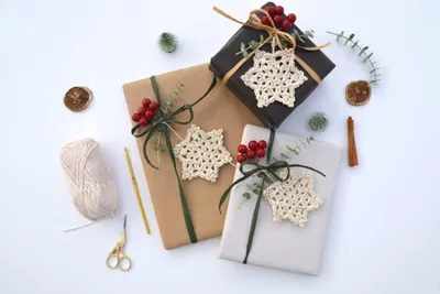 Crochet Christmas Wrapping Ideas