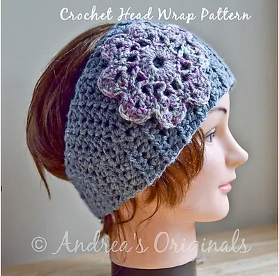 Crochet Head Wrap Earwarmer Headband