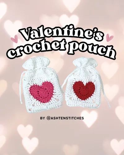 Valentine's Crochet Pouch