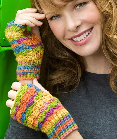 Crochet Lace Fingerless Mitts