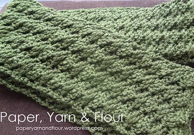 Crochet Scarf:  Chunky Twists & Cables