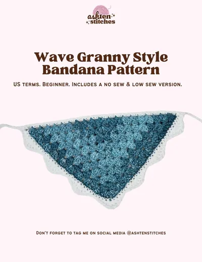 Crochet Wave Bandana Pattern