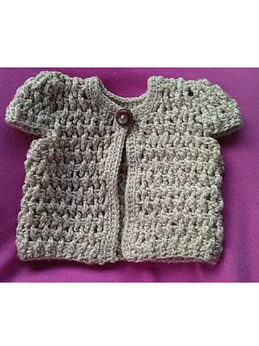 Crocheted Doll Cardigan
