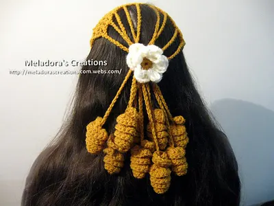Crocheted Mesh Twirly Head Cover