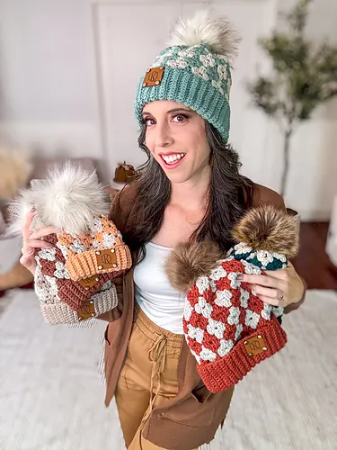 Diamond Granny Stitch Crochet Hat