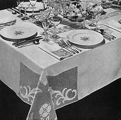Dinner at Eight Tablecloth #7196