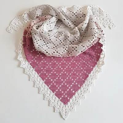 Dusty diamond shawl