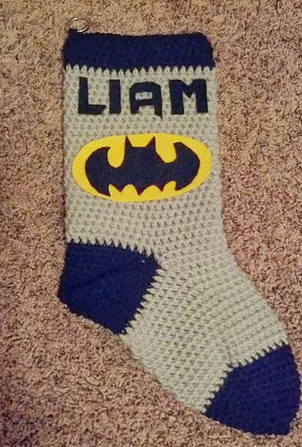 Easiest Crocheted Christmas Stocking EVER