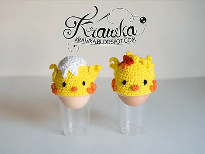 Easter Chicks egg cozies