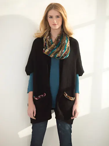Easy Rectangle Cardigan & Cowl