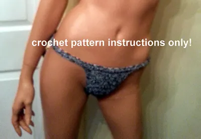 Elastic waist micro bikini bottom