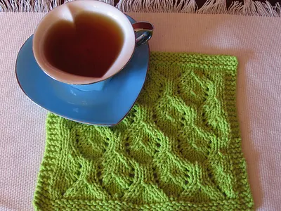 Elvish Leaves Dishcloth