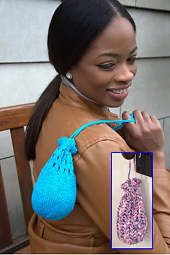 F665 Drawstring Purse (Knit)