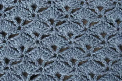 Fans And V's Crochet Blanket Stripe Pattern