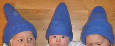 Felted hat - Tynn Blånisselue