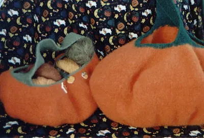 Felted Pumpkin Bags