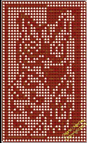 Filet Crochet Owl Window Curtain Wall Hanging Doily