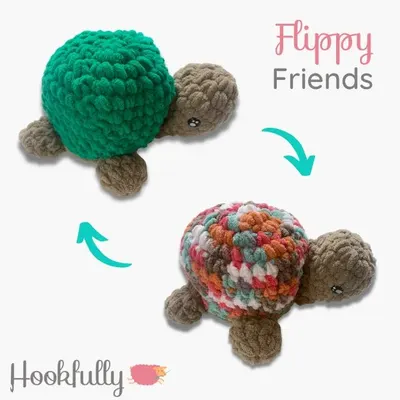 Flippy Friends Reversible Turtle