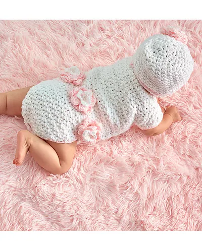 Floral Onesie & Hat - Onesie