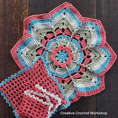 Flower Burst Potholder