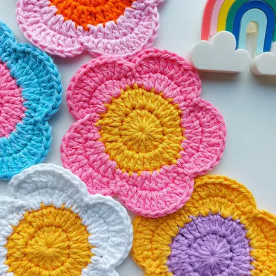 Flower Coasters