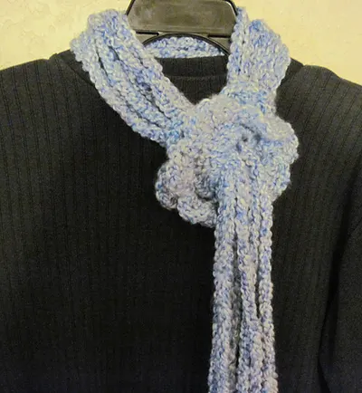 Flower Fringe Scarf
