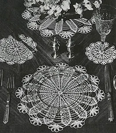 Flower Spoke Luncheon Set #7550