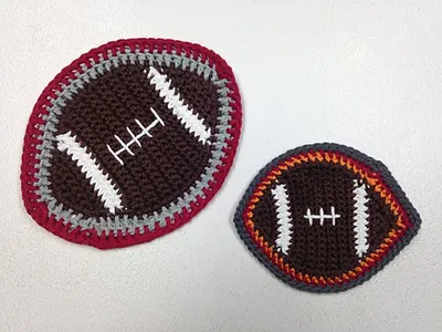 Football Coaster/Hot Pot Pad Combo Pack