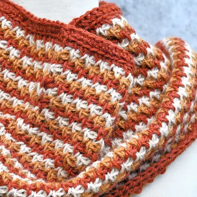 Free Tunisian Crochet Pattern Campfire Cowl