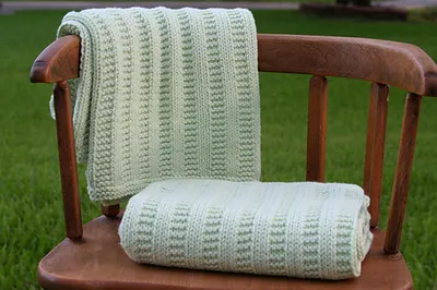 Garter Rib Baby Blanket