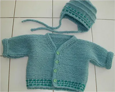 Garter Stitch Baby Cardigan