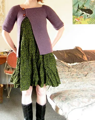 Garter Stitch Swingy Sweater