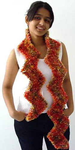 Garter Stitch Zig Zag Scarf