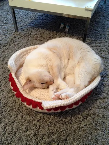 Gehaakte kattenmand