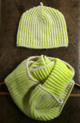 Gina’s Brioche Hat and Cowl