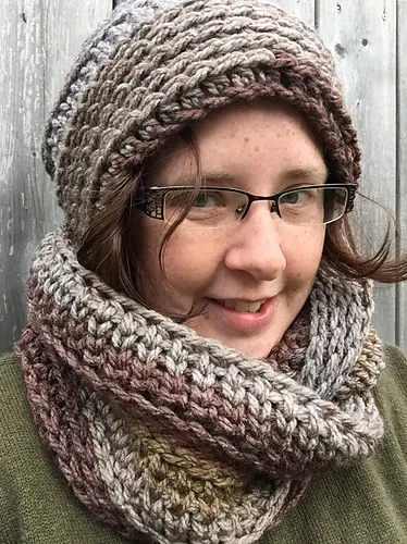 Ginger Spice Hat and Cowl Set