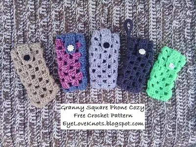 Granny Square Phone Cozy