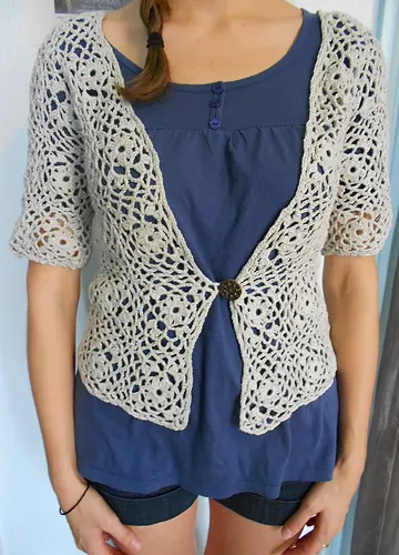 Granny Square Summer Bolero