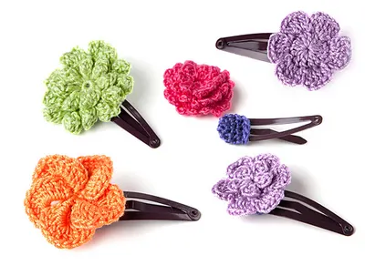 Hair Snap Clip "Hat" and Flower