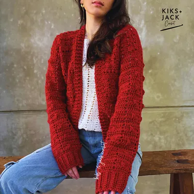 Happy Holidays Easy Crochet Cardigan