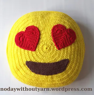 Heart Eyes Emoji Pillow