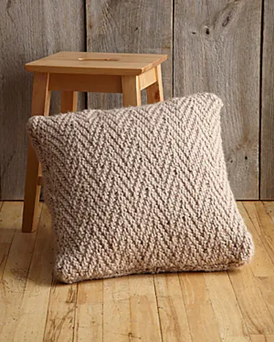 Herringbone Stitch Pillow